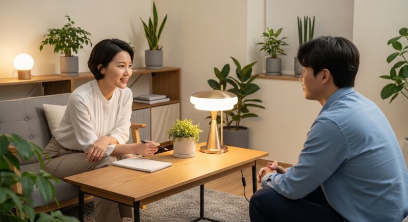 임상심리사 심리상담 치료 세션 장면