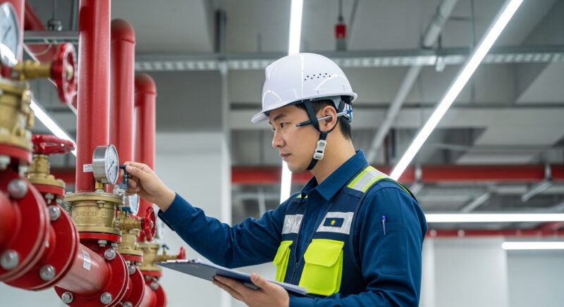 소방설비기사 스프링클러 점검 작업