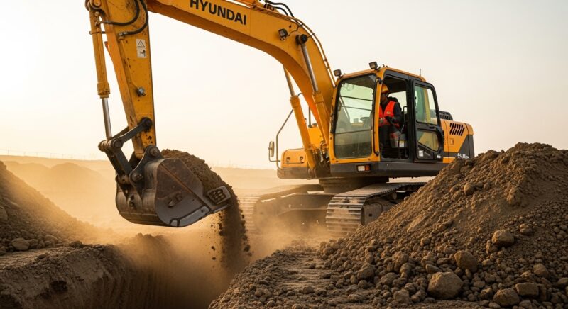 굴삭기운전기능사 건설현장 굴삭기 조종 작업